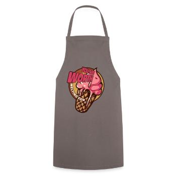 You Are Worth Melting For Maker Gelato Lover Ice - Tablier de cuisine - gris - Devant - AI Model Male 185 dark (185cm)