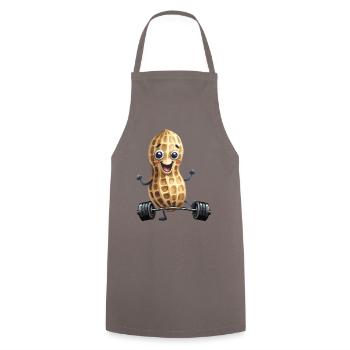 Peanut Bodybuilder Poids Musculation Musculation Haltères Poids - Tablier de cuisine - gris - Devant - AI Model Male 185 dark (185cm)