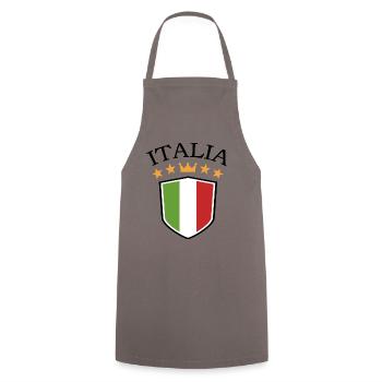 Italia Italian Italian Italy - Cooking Apron - grey - Front - AI Model Male 185 dark (185cm)