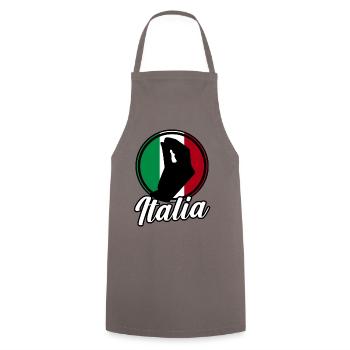 Italia Italiener Italienisch Italien - Kochschürze - Grau - Vorne - AI Model Male 185 dark (185cm)