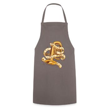 Euphonist Euphoniumist Instrument Player Euphonium - Cooking Apron - grey - Front - AI Model Male 185 dark (185cm)