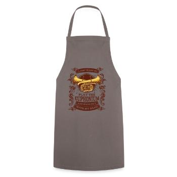 Just Want To Play The Euphonium Instrument Player - Cooking Apron - grey - Front - AI Model Male 185 dark (185cm)