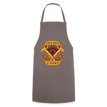 Ce n’est pas un instrument de tuba Euphoniste Euphoniste - Tablier de cuisine - gris - Devant - AI Model Male 185 dark (185cm)