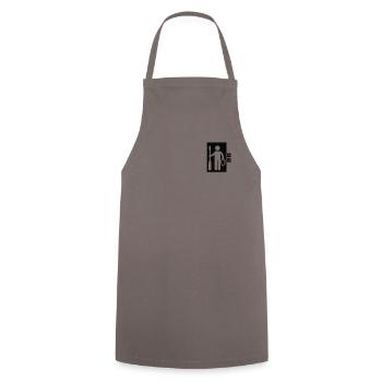 Elevator Logo Emblem Repair Inspector Elevator - Cooking Apron - grey - Front - AI Model Male 185 dark (185cm)