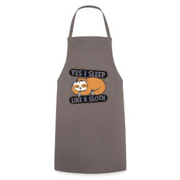 Je dors comme un paresseux Folivora à gorge brune - Tablier de cuisine - gris - Devant - AI Model Male 185 dark (185cm)
