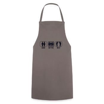 Bon Meilleur Meilleur Euphoniste Euphoniste - Tablier de cuisine - gris - Devant - AI Model Male 185 dark (185cm)