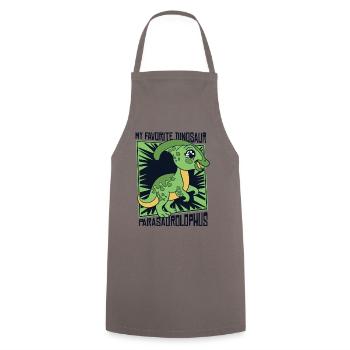 My Favorite Dinosaur Dinosaur Hadrosauridae - Cooking Apron - grey - Front - AI Model Male 185 dark (185cm)