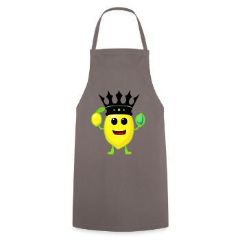 Citrons Citrons Fruits du Rois - Tablier de cuisine - gris - Devant - AI Model Male 185 dark (185cm)