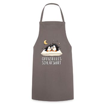 Chemise de nuit officielle Pingouins Penguin Paire - Tablier de cuisine - gris - Devant - AI Model Male 185 dark (185cm)
