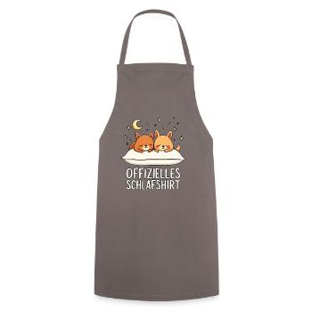 Chemise de nuit officielle Quokka Quokkas Pair - Tablier de cuisine - gris - Devant - AI Model Male 185 dark (185cm)