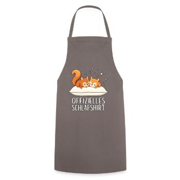 Chemise de nuit officielle Squirrel Pair - Tablier de cuisine - gris - Devant - AI Model Male 185 dark (185cm)
