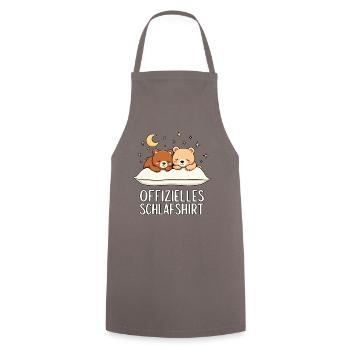 Chemise de nuit officielle Bear Bear Pair - Tablier de cuisine - gris - Devant - AI Model Male 185 dark (185cm)
