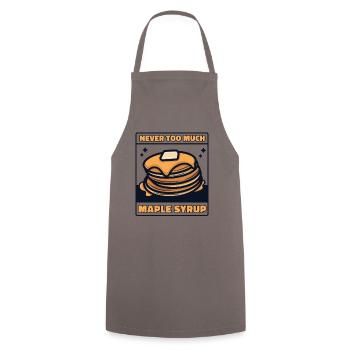 Jamais trop de recettes de sirop d’érable Flapjack - Tablier de cuisine - gris - Devant - AI Model Male 185 dark (185cm)