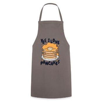j’aime les recettes de crêpes Griddlecake Lover - Tablier de cuisine - gris - Devant - AI Model Male 185 dark (185cm)