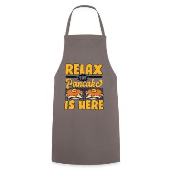 Détendez-vous La crêpe est là Recettes Flapjack - Tablier de cuisine - gris - Devant - AI Model Male 185 dark (185cm)