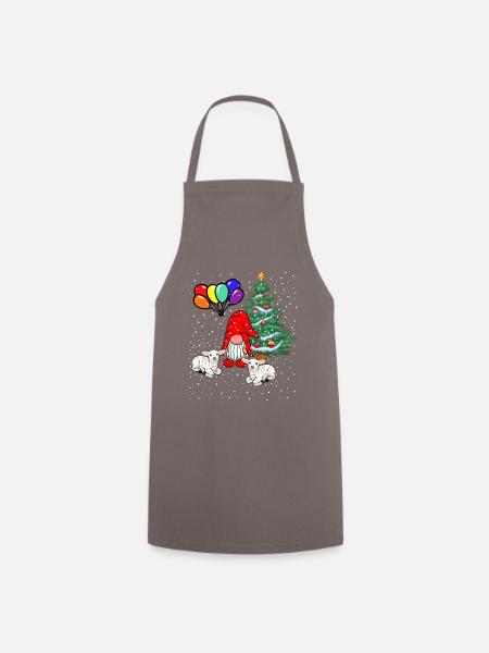 LGBT Nikolaus Weihnachtsmann - Kochschürze - Grau