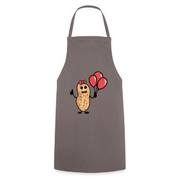 Ballons d’anniversaire cacahuètes Enfants Enfant - Tablier de cuisine - gris - Devant - AI Model Male 185 dark (185cm)