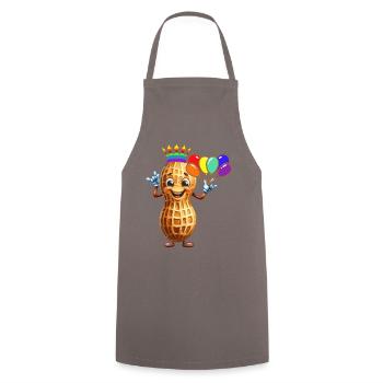 Drôle Peanut Enfants Enfant Naissance Anniversaire Bébé - Tablier de cuisine - gris - Devant - AI Model Male 185 dark (185cm)