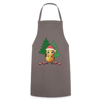 Cacahuètes Noix de Noël Noix Noël - Tablier de cuisine - gris - Devant - AI Model Male 185 dark (185cm)
