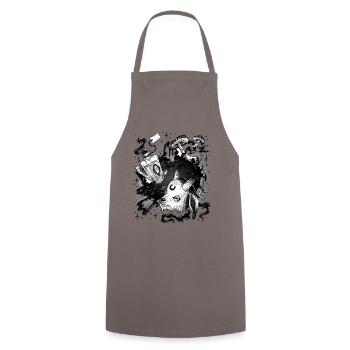 Witchcraft Magic Mystical Voodoo Magic Magical - Cooking Apron - grey - Front - AI Model Male 185 dark (185cm)