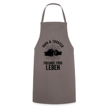 Father Dad And Daughter - Cooking Apron - grey - Front - AI Model Male 185 dark (185cm)