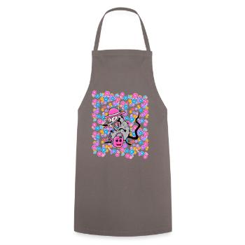 Printemps Eté Jardin Rat Enfants Enfant Années 80 90 - Tablier de cuisine - gris - Devant - AI Model Male 185 dark (185cm)