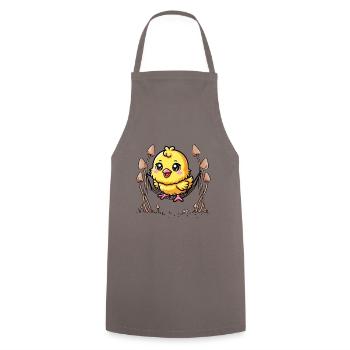 Hanging Out Chilling Hammock Chick Kids Child Baby - Cooking Apron - grey - Front - AI Model Male 185 dark (185cm)