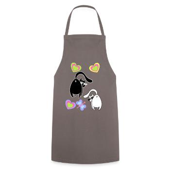 Chats, Chats, Enfants, Enfant, Chaton - Tablier de cuisine - gris - Devant - AI Model Male 185 dark (185cm)