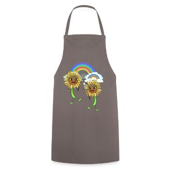 Joueur de Tennis Tenni Tournesol Tournesol Enfant - Tablier de cuisine - gris - Devant - AI Model Male 185 dark (185cm)