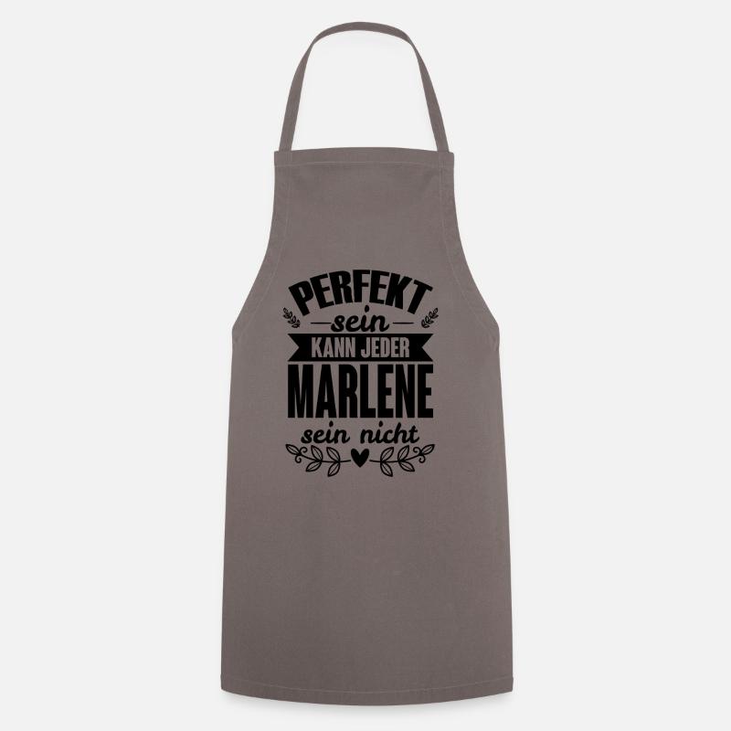 Marlene - Perfekt Sein Kann Jeder Marlene Nicht - Kochschürze - Grau