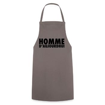 Homme D’aujourd’hui - Style Masculin Moderne - Tablier de cuisine - gris - Devant - AI Model Male 185 dark (185cm)