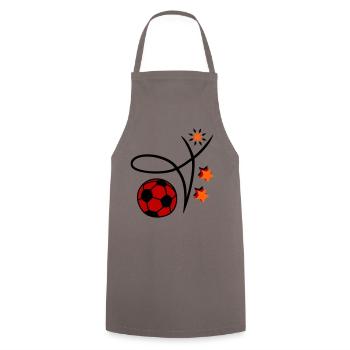 Football Germany - Cooking Apron - grey - Front - AI Model Male 185 dark (185cm)