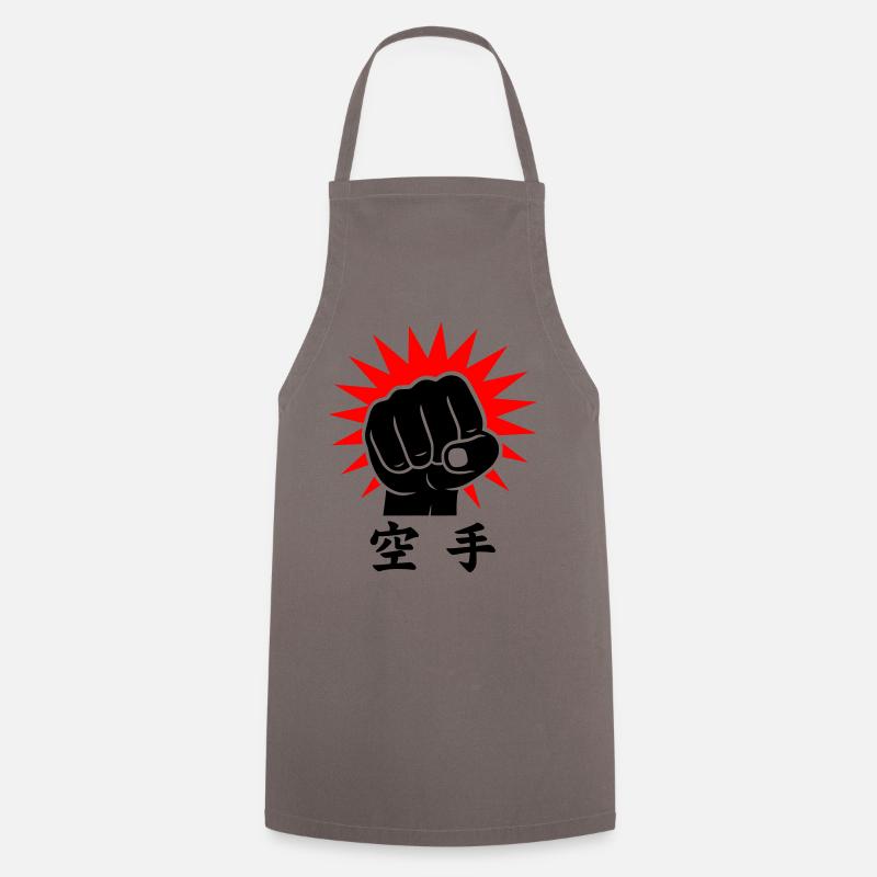 Karaté Faust / Poing - Tablier de cuisine - gris