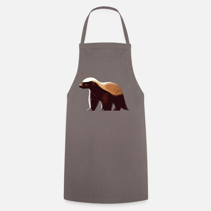 Honey badger - Cooking Apron - grey