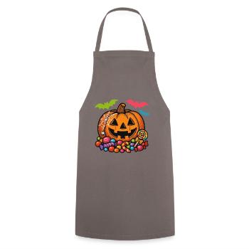 Halloween Candy Pumpkin Chemise pour enfants - Tablier de cuisine - gris - Devant - AI Model Male 185 dark (185cm)