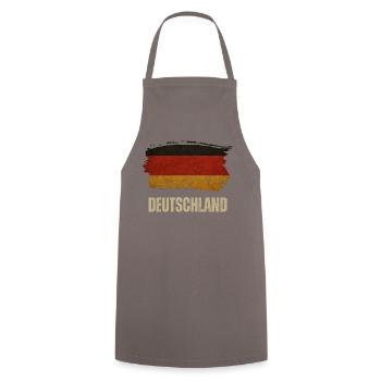 Grunge-Flagge von Deutschland, stolzer deutscher - Kochschürze - Grau - Vorne - AI Model Male 185 dark (185cm)