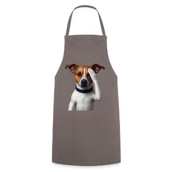 DOG WATCHING YOU - animals - Tablier de cuisine - gris - Devant - AI Model Male 185 dark (185cm)