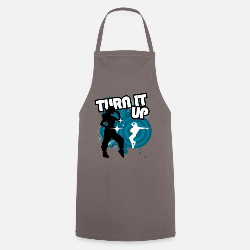 Turn It Up Danse Neon - Tablier de cuisine - gris