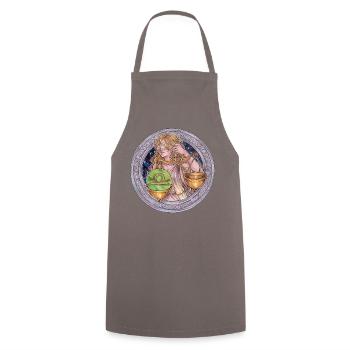 Zodiac Sign Zodiac Libra Libra Gift - Cooking Apron - grey - Front - AI Model Male 185 dark (185cm)