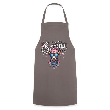 Chemise Servus Chemise traditionnelle féminine Costume traditionnel Tenue - Tablier de cuisine - gris - Devant - AI Model Male 185 dark (185cm)