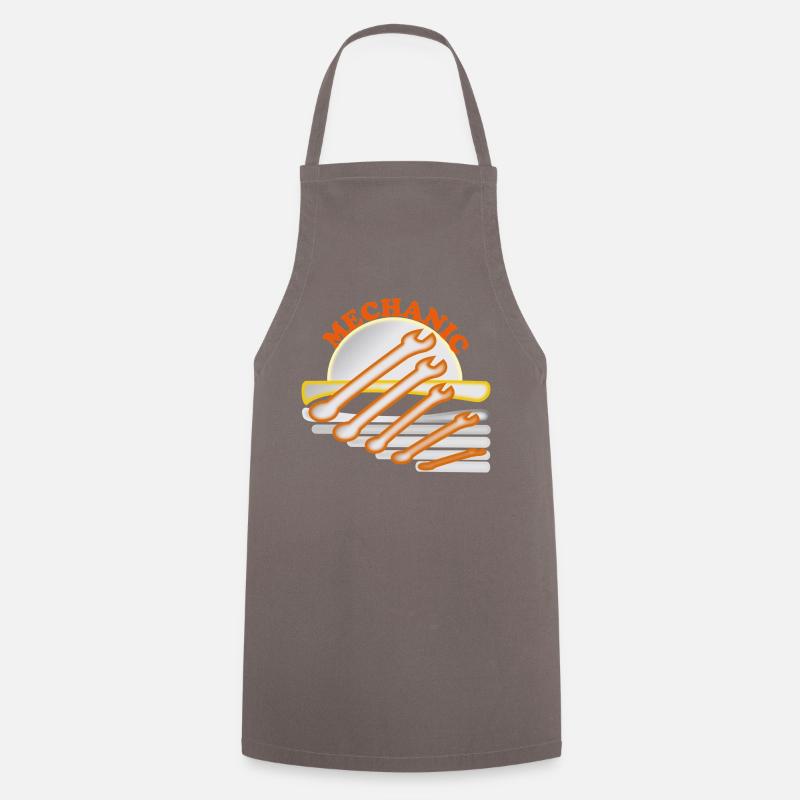 Mechanic's Tool Design - Cooking Apron - grey