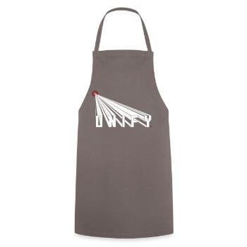 UNIFY People and Earth Japanese Sun Rising - Cooking Apron - grey - Front - AI Model Male 185 dark (185cm)