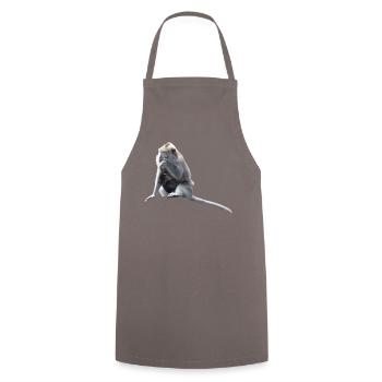Singe - Tablier de cuisine - gris - Devant - AI Model Male 185 dark (185cm)