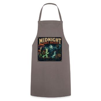 Bigfoot Spruch Geschenk für Outdoor-Fans Halloween - Kochschürze - Grau - Vorne - AI Model Male 185 dark (185cm)