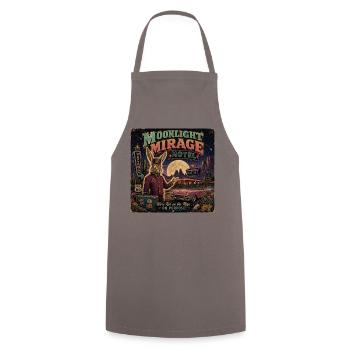 Vintage Motel Spruch Wüste Oldtimer Halloween - Kochschürze - Grau - Vorne - AI Model Male 185 dark (185cm)