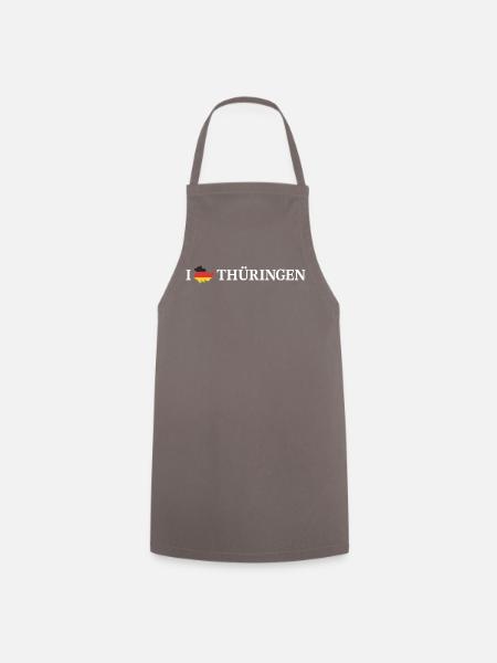 I love Thüringen Deutschland - Kochschürze - Grau