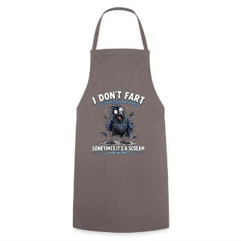 I Dont Fart - Kochschürze - Grau - Vorne - AI Model Male 185 dark (185cm)