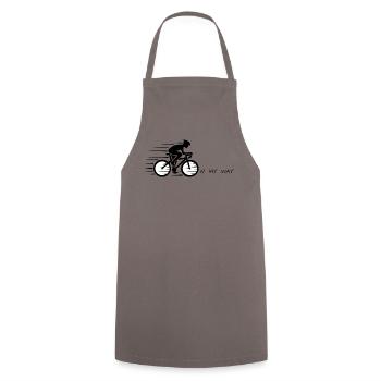 On My Way – Fahrrad T-Shirt für Radfahrer - Kochschürze - Grau - Vorne - AI Model Male 185 dark (185cm)