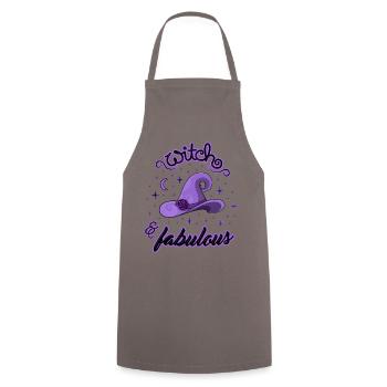 Witch and Fabulous - Kochschürze - Grau - Vorne - AI Model Male 185 dark (185cm)