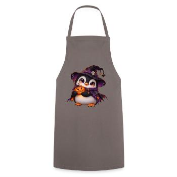 Halloween-Pinguinpinguin - Kochschürze - Grau - Vorne - AI Model Male 185 dark (185cm)